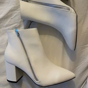 White booties - brand new
